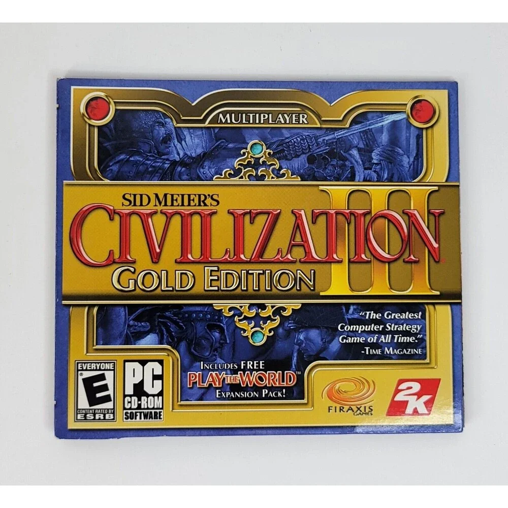 Sid Meier's Civilization III & Play The World Expansion Pack PC 2 Disc Game